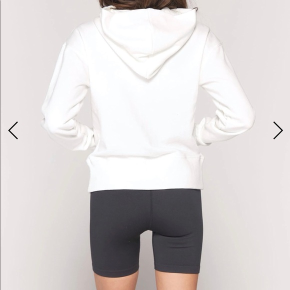 $128 Spiritual Gangster Luxe Skye Hoodie in Stone White Size XS Athleisure - Picture 5 of 8